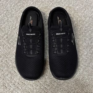 Skechers Black Slip-On Clog Type Sneakers SIZE 7